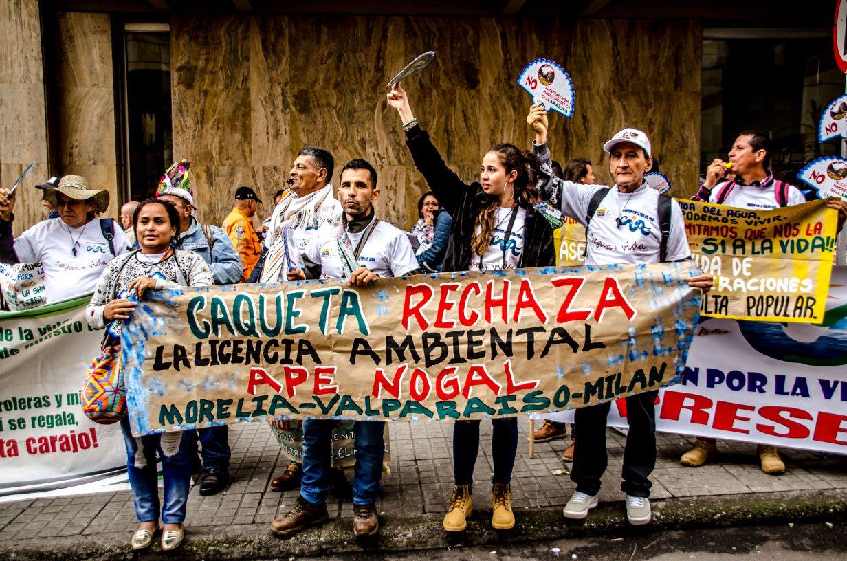 No a la Explotación Petrolera, Caquetá, Colombia. Author: María Paula Barrera