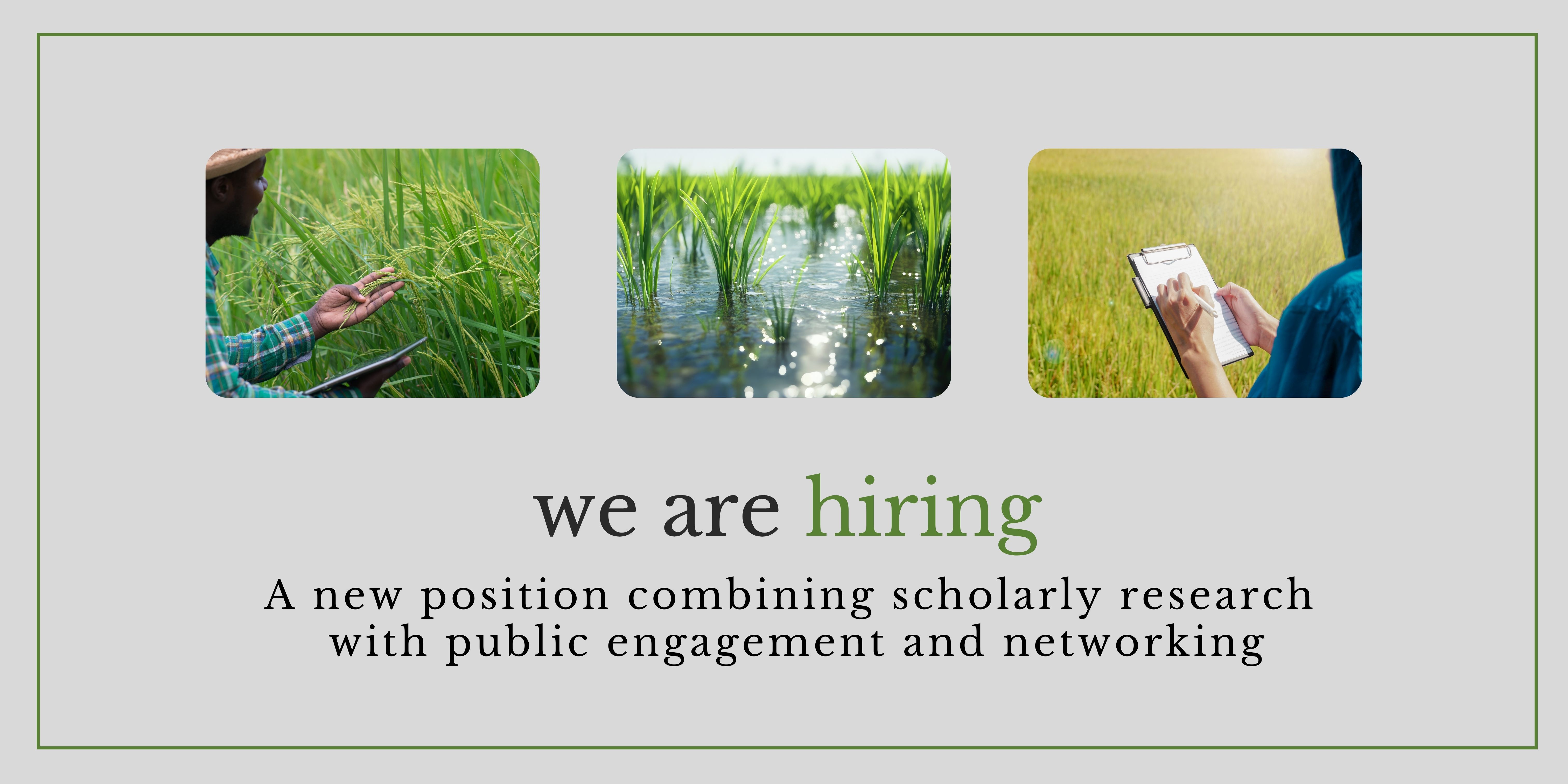 Vacancy: Integral Agro-Ecology Research Officer