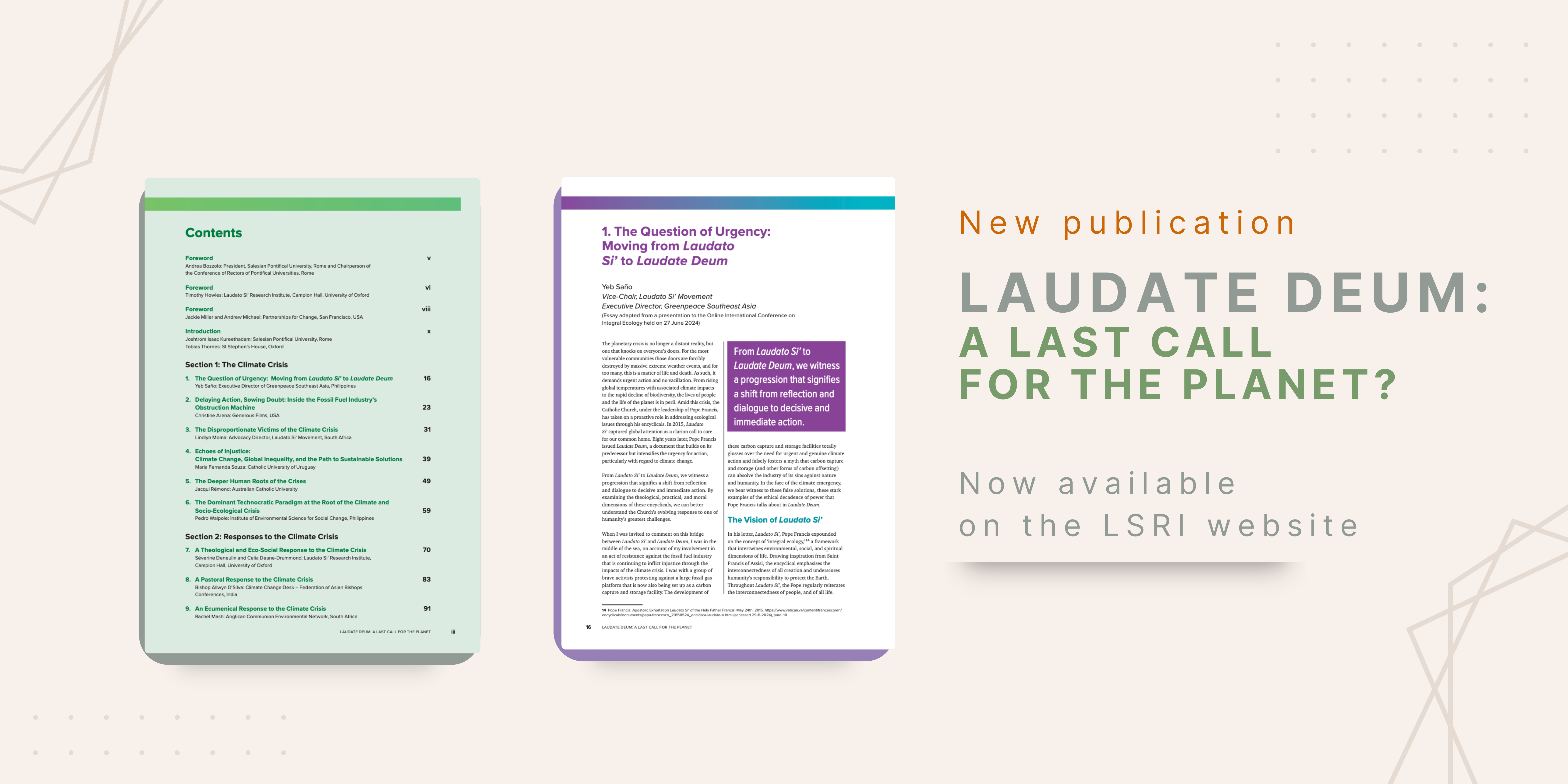 Laudate Deum: A Last Call for the Planet
